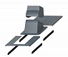 Vilpe: Проходной элемент с окантовкой  PIIPPU MODULAR Серый