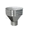 МеталлПрофиль: Воронка водосборная Проект D=150мм Zn (цинк)