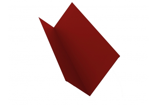 Планка примыкания 150х250 0,5 Satin с пленкой RAL 3011 коричнево-красный