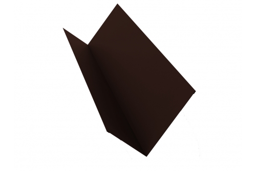 Планка примыкания 90х140 0,5 GreenСoat Pural с пленкой RR 887 шоколадно-коричневый (RAL 8017 шоколад)