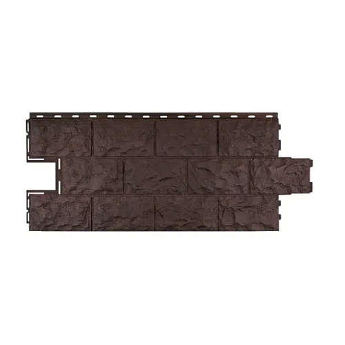 Панель FineBer Фасайдинг Дачный Доломит Коричневый Панель FineBer Фасайдинг Дачный Доломит Коричневый