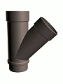 Тройник трубы 45 ПВХ водостока Docke LUX Шоколад Тройник трубы 45 ПВХ водостока Docke LUX Шоколад
