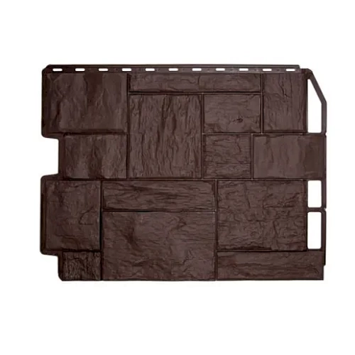 Панель FineBer Фасайдинг Дачный Туф Коричневый Панель FineBer Фасайдинг Дачный Туф Коричневый