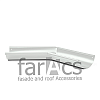 FarAcs: Угол желоба внутренний 135&quot; 125/90 Ral 9003