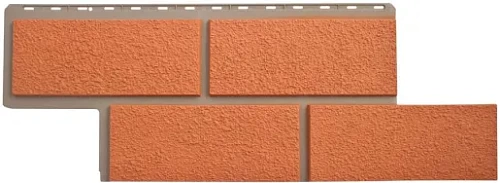 Фасадная панель Альта-Профиль Неаполитанский камень Терракотовый Фасадная панель Альта-Профиль Неаполитанский камень Терракотовый