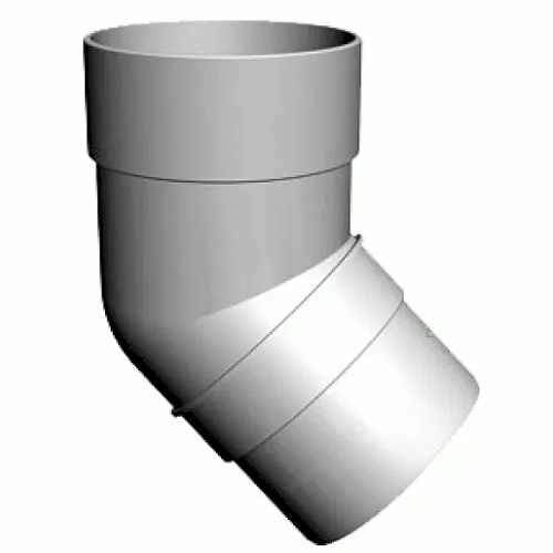 Колено 45° водостока Docke Premium Пломбир Колено 45° водостока Docke Premium Пломбир