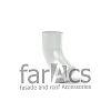 FarAcs: Колено сливное 125/90 Ral 9003