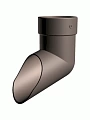 Наконечник трубы ПВХ водостока Docke LUX Шоколад Наконечник трубы ПВХ водостока Docke LUX Шоколад