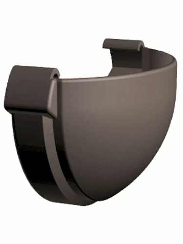 Заглушка желоба ПВХ водостока Docke LUX Шоколад Заглушка желоба ПВХ водостока Docke LUX Шоколад