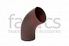 FarAcs PREMIUM: Колено трубы 60гр. 125/90 MATT Ral 8017