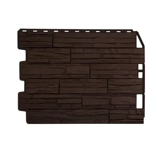 Панель FineBer Фасайдинг Дачный Скол Коричневый Панель FineBer Фасайдинг Дачный Скол Коричневый