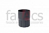 FarAcs PREMIUM: Соединительная муфта трубы 125/90 MATT Ral 7024