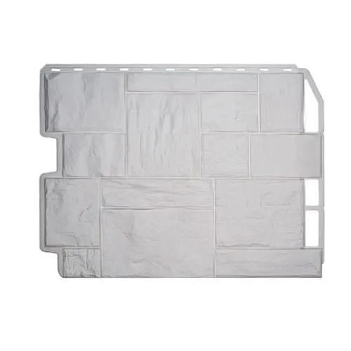 Панель FineBer Фасайдинг Дачный Туф Белый Панель FineBer Фасайдинг Дачный Туф Белый