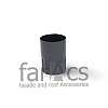 FarAcs PREMIUM: Соединительная муфта трубы 125/90 Ral 7024
