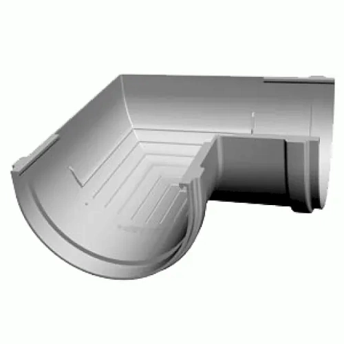 Угловой элемент 90° водостока Docke Premium Пломбир Угловой элемент 90° водостока Docke Premium Пломбир