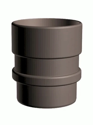 Муфта трубы соединительная ПВХ водостока Docke LUX Шоколад Муфта трубы соединительная ПВХ водостока Docke LUX Шоколад