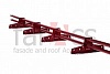 FarAcs PREMIUM: Снегозадержатель плоско-овальный 45х25 3м Ral 3005
