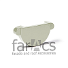 FarAcs PREMIUM: Заглушка желоба универсальная 152 мм Белый
