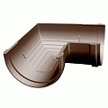 Угловой элемент 90° водостока Docke Premium Шоколад Угловой элемент 90° водостока Docke Premium Шоколад