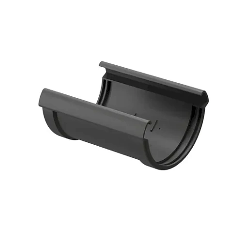 Соединитель желоба ПВХ водостока Docke LUX Графит Соединитель желоба ПВХ водостока Docke LUX Графит