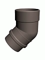 Колено 45 ПВХ водостока Docke LUX Шоколад Колено 45 ПВХ водостока Docke LUX Шоколад