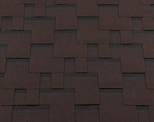 Гибкая черепица RoofShield Премиум Модерн Каштан Гибкая черепица RoofShield Премиум Модерн Каштан