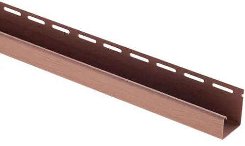J-профиль Альта-Профиль под Блокхаус Красно-коричневый J-профиль Альта-Профиль под Блокхаус Красно-коричневый