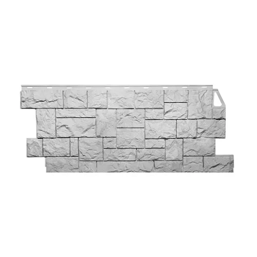 Фасадные панели FineBer Камень дикий Мелованный белый Фасадные панели FineBer Камень дикий Мелованный белый