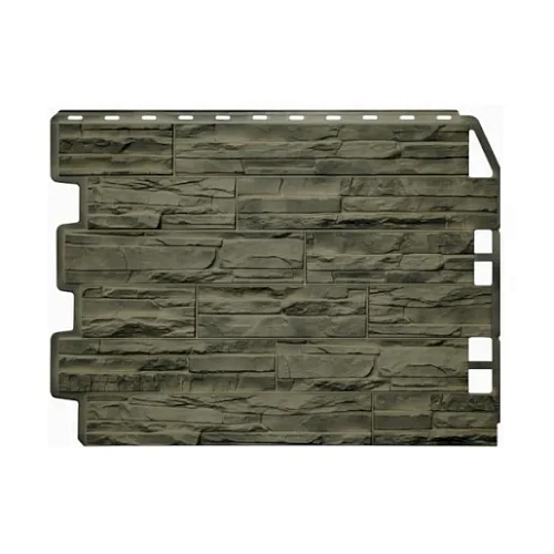 Панель FineBer Фасайдинг Дачный Скол 3D Дымчатый Панель FineBer Фасайдинг Дачный Скол 3D Дымчатый