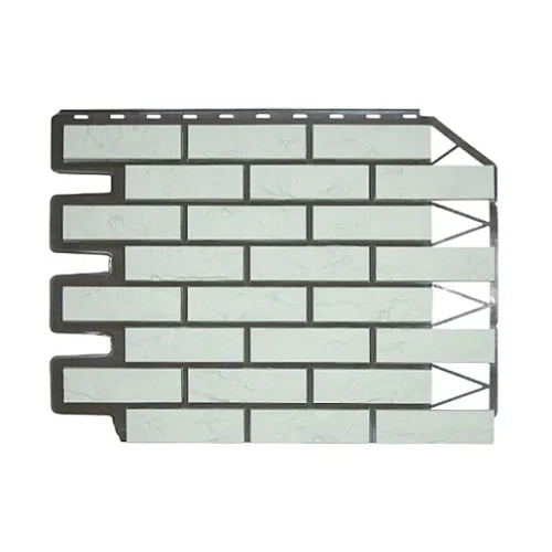 Панель FineBer Фасайдинг Дачный Кирпич Баварский Белый Панель FineBer Фасайдинг Дачный Кирпич Баварский Белый